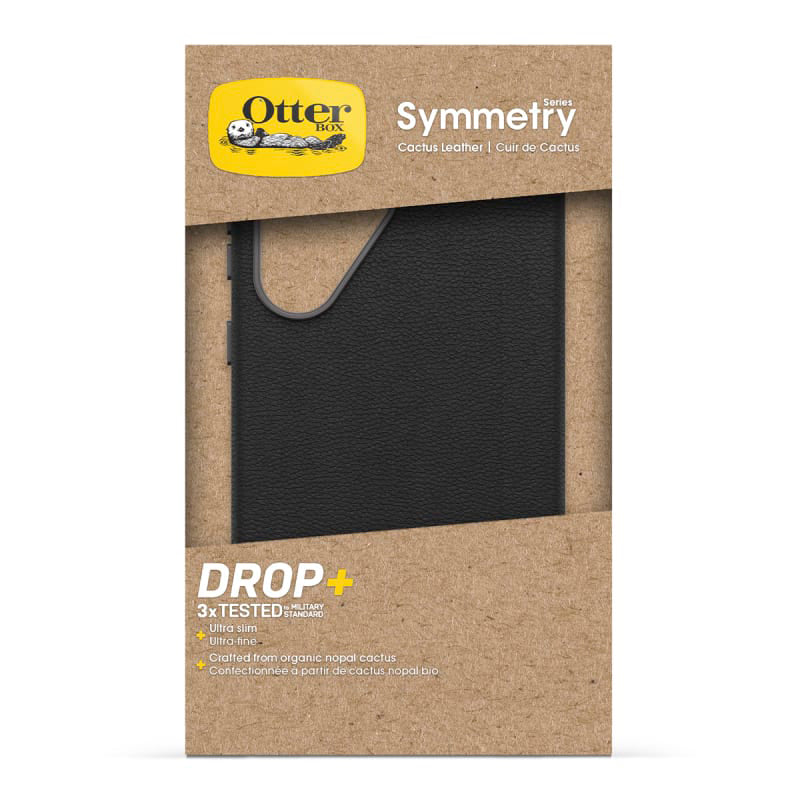 OtterBox Symmetry Cactus Leather Case for Samsung Galaxy S25 Ultra - Noir Ash