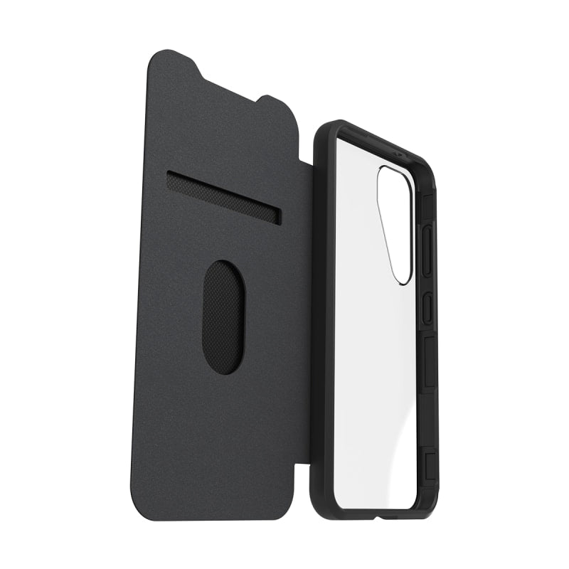 OtterBox React Folio Case for Samsung Galaxy S25/S24 - Black Crystal