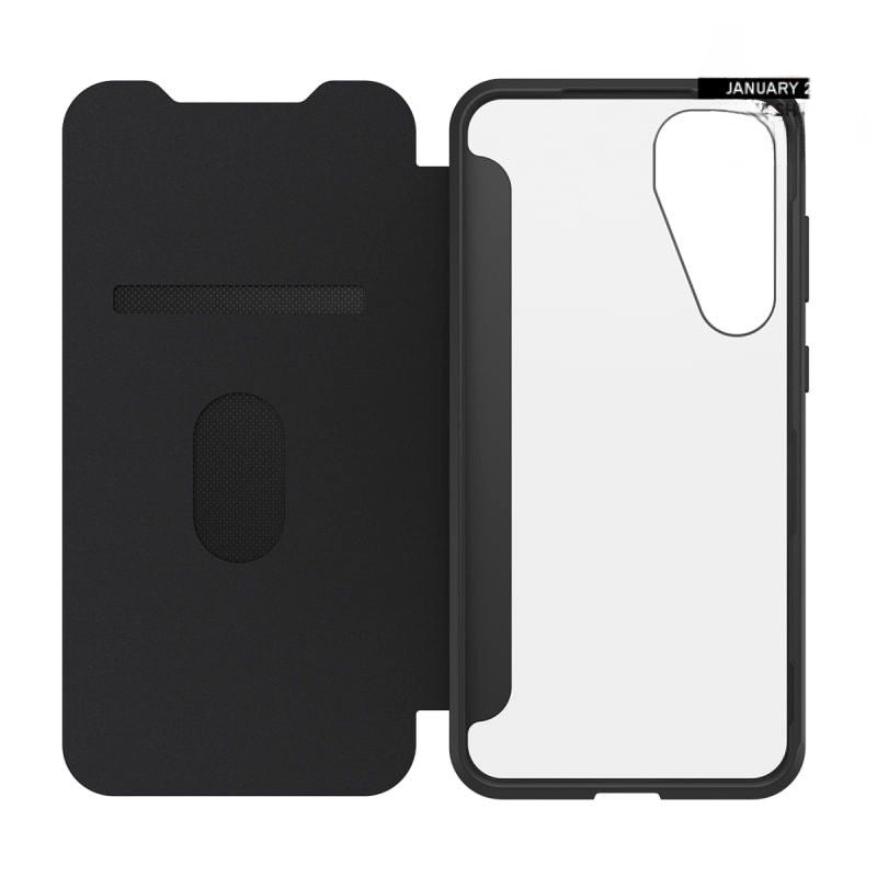 OtterBox React Folio Case for Samsung Galaxy S25+ - Black Crystal