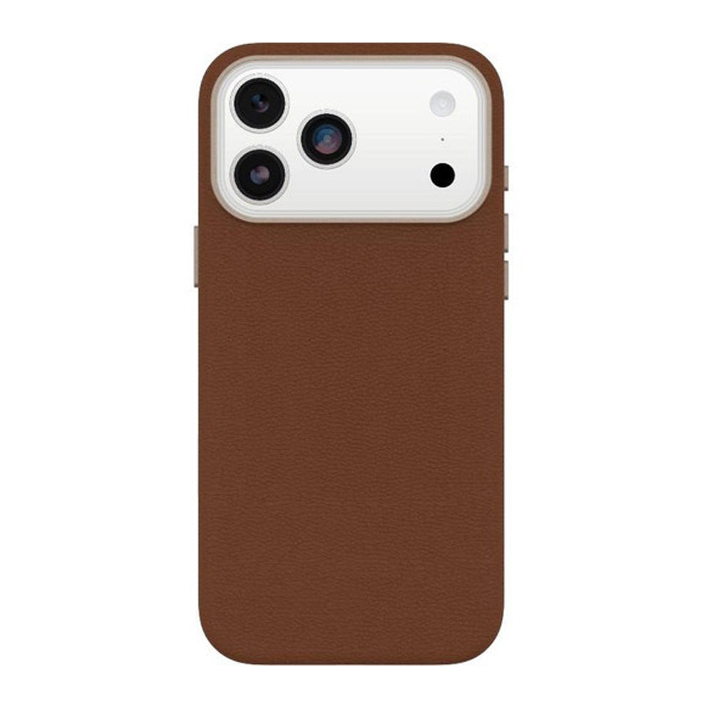 OtterBox Symmetry MagSafe Cactus Leather Case with Camera Control for iPhone 17 Pro Max- Desert Saddle Brown