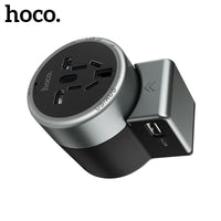 Thumbnail for Hoco AC4 USB Charger Universal World Travel Adapter US/UK/EU/AU Plug Converter