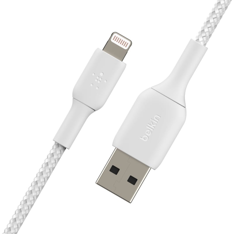 Belkin BoostCharge Lightning to USB-A 2M Cable for Apple Devices - White