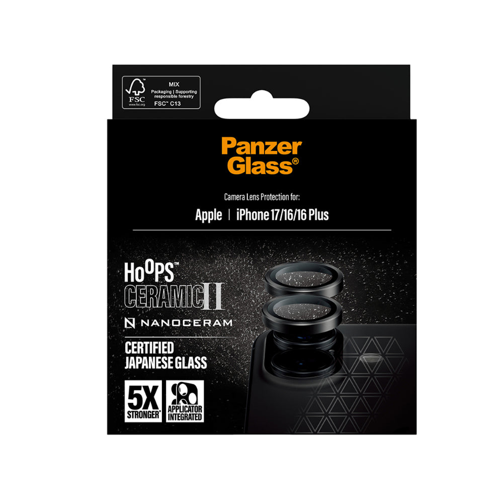 PanzerGlass Hoops Ceramic Lens Protector for iPhone 17
