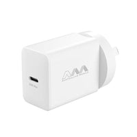 Thumbnail for Australian mobile USB-C 20W Power Adapter - White (SAA APPROVED)