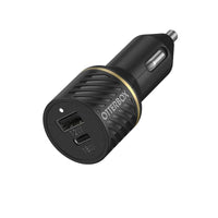 Thumbnail for OtterBox Dual Port Car Charger USB-C/USB-A, Fast Charge - Black