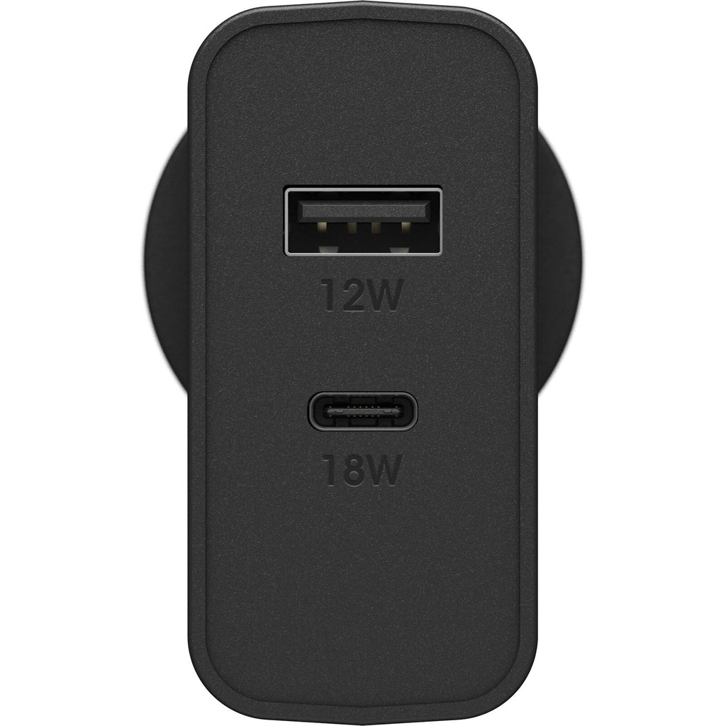 OtterBox 30W Dual Port Wall Charger - Black