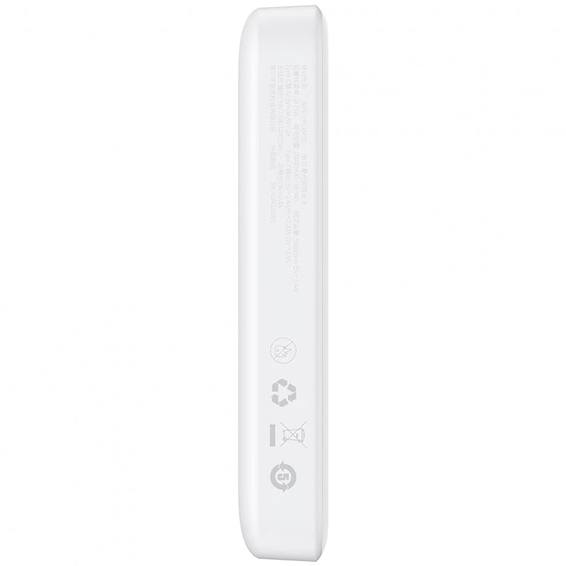 Baseus Magnetic Mini Wireless Fast Charge Power Bank 10000mAh 20W - White