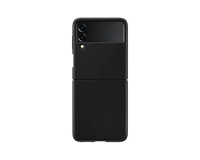 Samsung Leather Cover for Galaxy Flip3 - Black