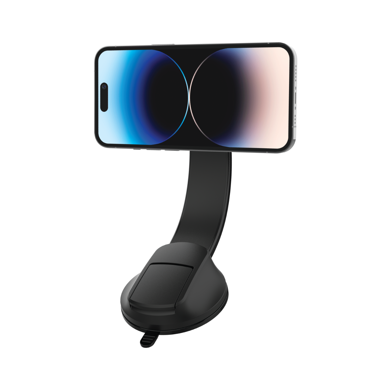 Momax Q.Mag Mount 5 15W Wireless Charging Car Mount Suction Cup (MagSafe Compatible) - Grey