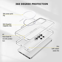 Thumbnail for Blacktech Magsafe Case with Glitter for Samsung Galaxy S26 Ultra - Clear