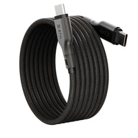 Thumbnail for EFM Mag-Coil USB-C to USB-C Cable with Magnetic Self-Coiling Cable Management 2M - Black