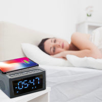 Thumbnail for Laser Alarm Clock with Wireless Charging Bluetooth Connectivity