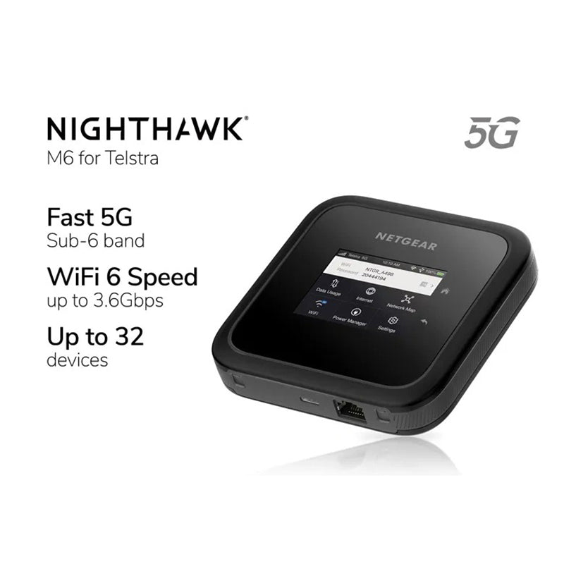 Refurbished Netgear NIGHTHAWK M6 5G WiFi 6 Mobile Router With 5G Sub-6 bands