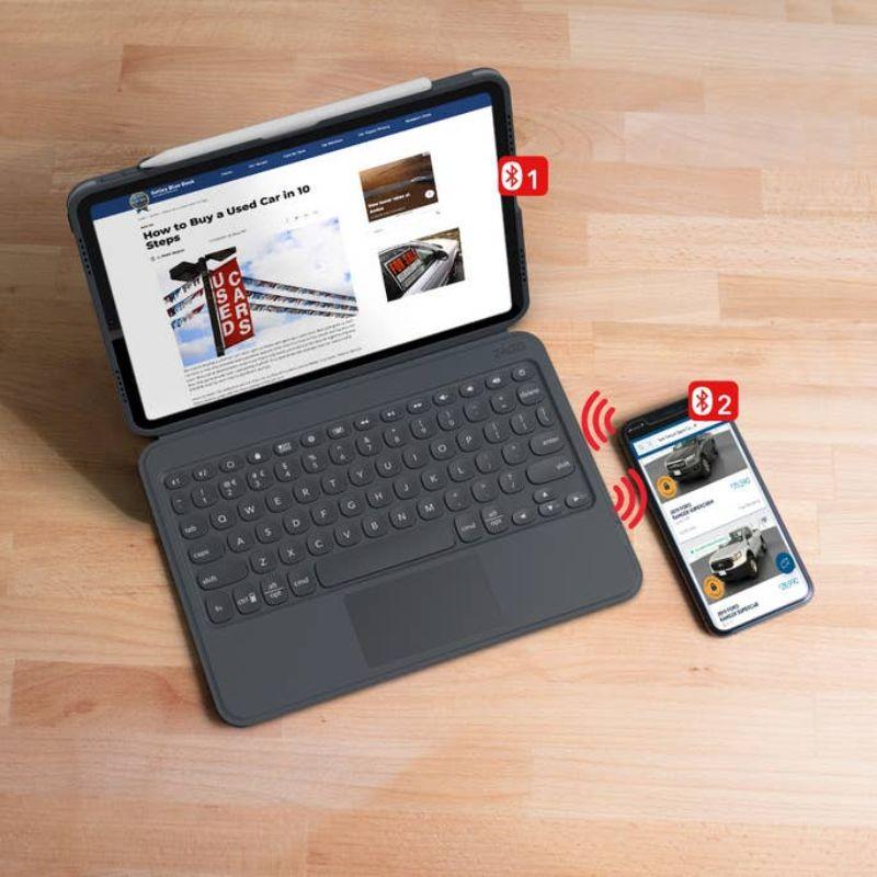 ZAGG Keyboard Pro Keys for iPad 10.2 (9th/8th/7th Gen) with Trackpad Keyboard Case