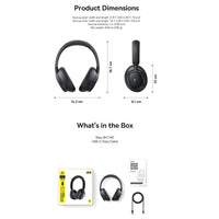 Thumbnail for Baseus BH1 NC Noise Cancelling WireLess Headphones - Black