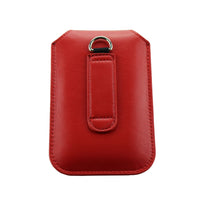 Thumbnail for OLITECH Leather Pouch case cover with Lanyard RED