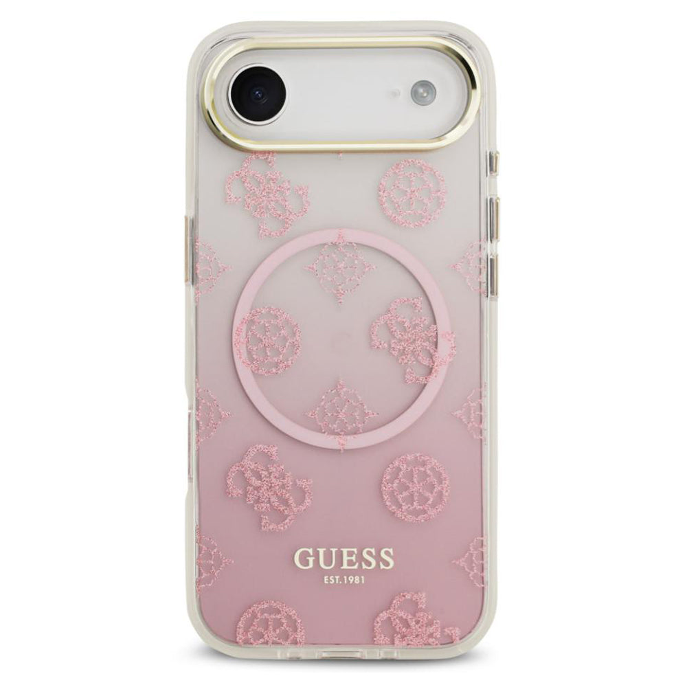 Guess Peony Gradient Glitter MagSafe Case for iPhone Air - Pink