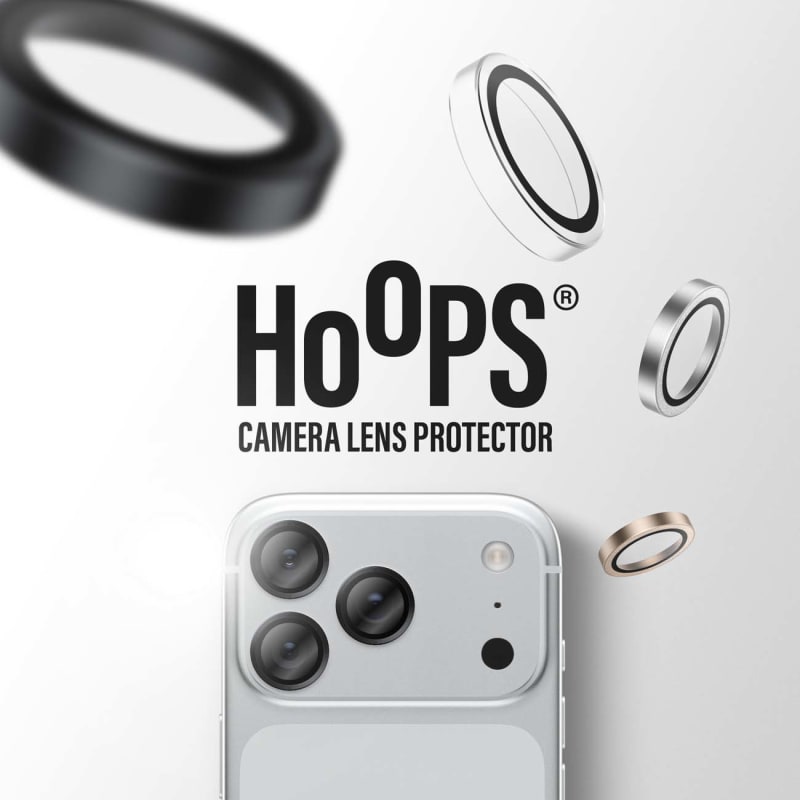 PanzerGlass Hoops Camera Lens Protector for iPhone 18 Pro & Pro Max - Black