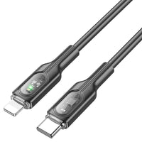 Hoco U150 60W Charging Data Cable C to C with Stand Exquisite Bracket - Black