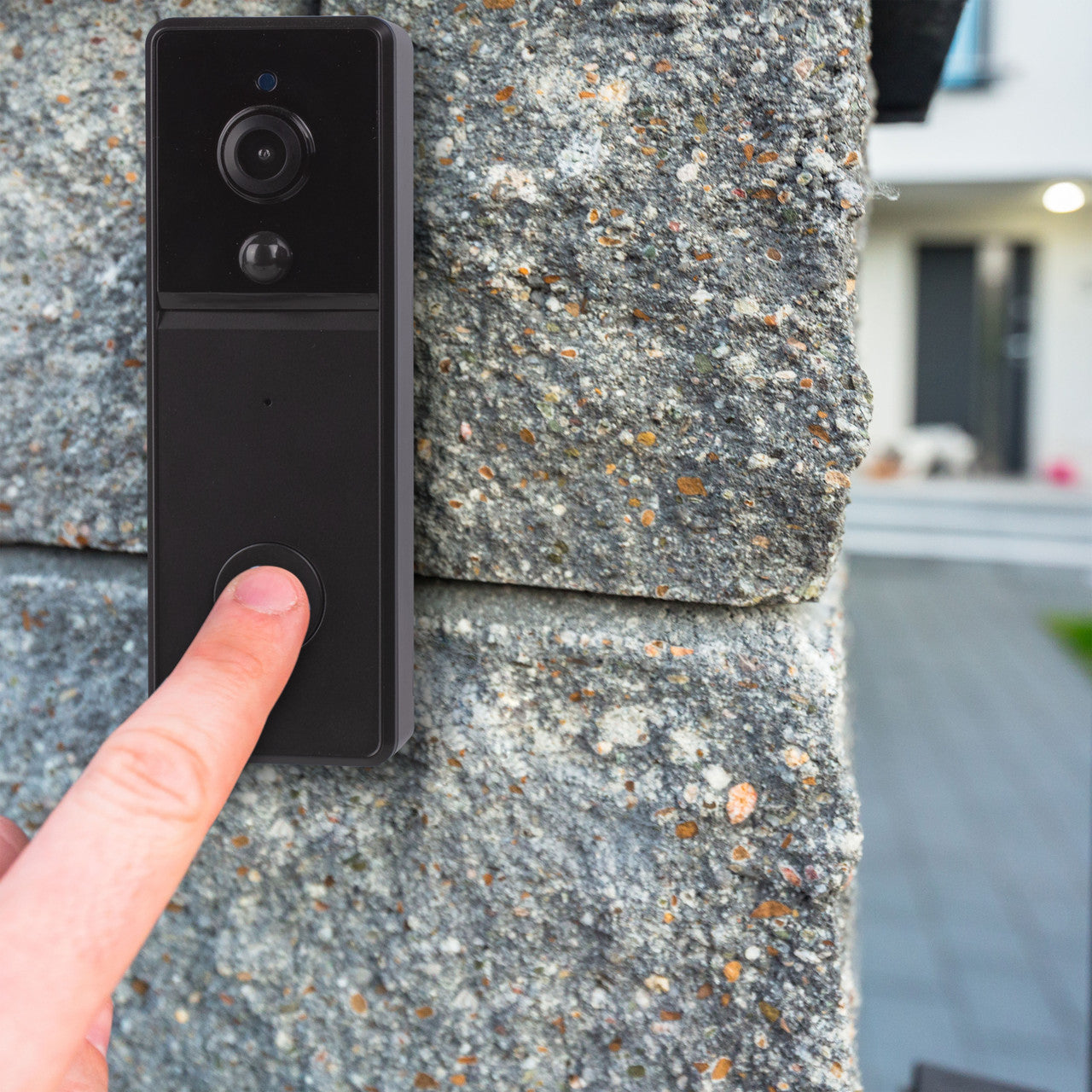 Laser Smart Full HD Video Doorbell- Black