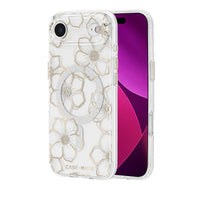 Thumbnail for Case-Mate Floral Gems MagSafe Case for Apple iPhone Air- Gold