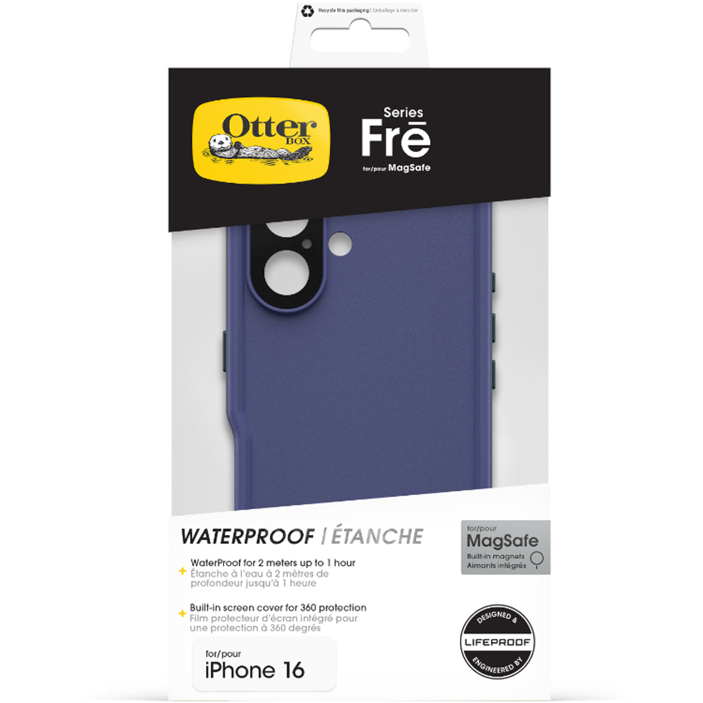 OtterBox Fre MagSafe Waterproof Case for iPhone 16  - Purple