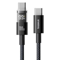 Thumbnail for Baseus Display 2 Fast Charging Data Cable USB-C to USB-C 100W 2M - Black