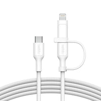 Thumbnail for Belkin BoostCharge Pro 2-in-1 Cable Usb-C to USB-C + Lightning Connector