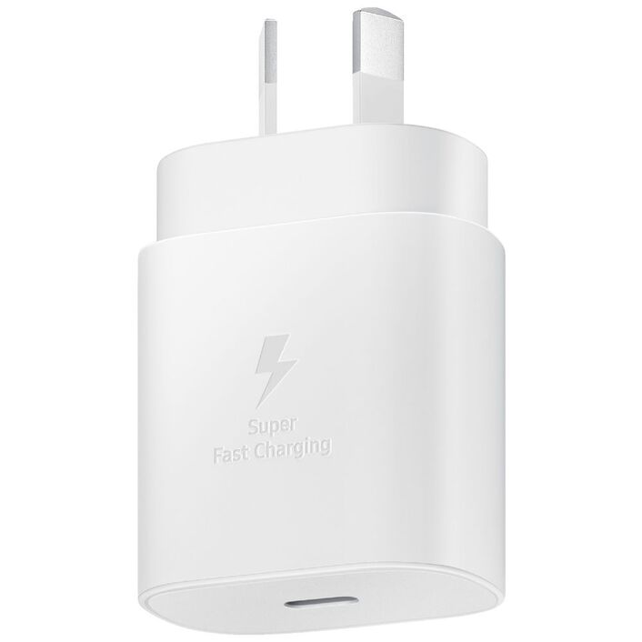Samsung USB-C 25W Fast Charging AC Wall Adapter (No Cable) - White