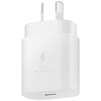 Thumbnail for Samsung USB-C 25W Fast Charging AC Wall Adapter (No Cable) - White