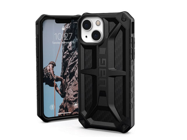 UAG Monarch Case for iPhone 13 -Black Carbon Fiber