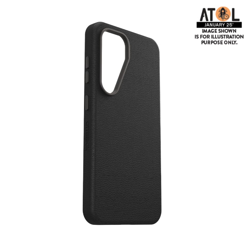 OtterBox Symmetry Cactus Leather Case for Samsung Galaxy S25 - Noir Ash
