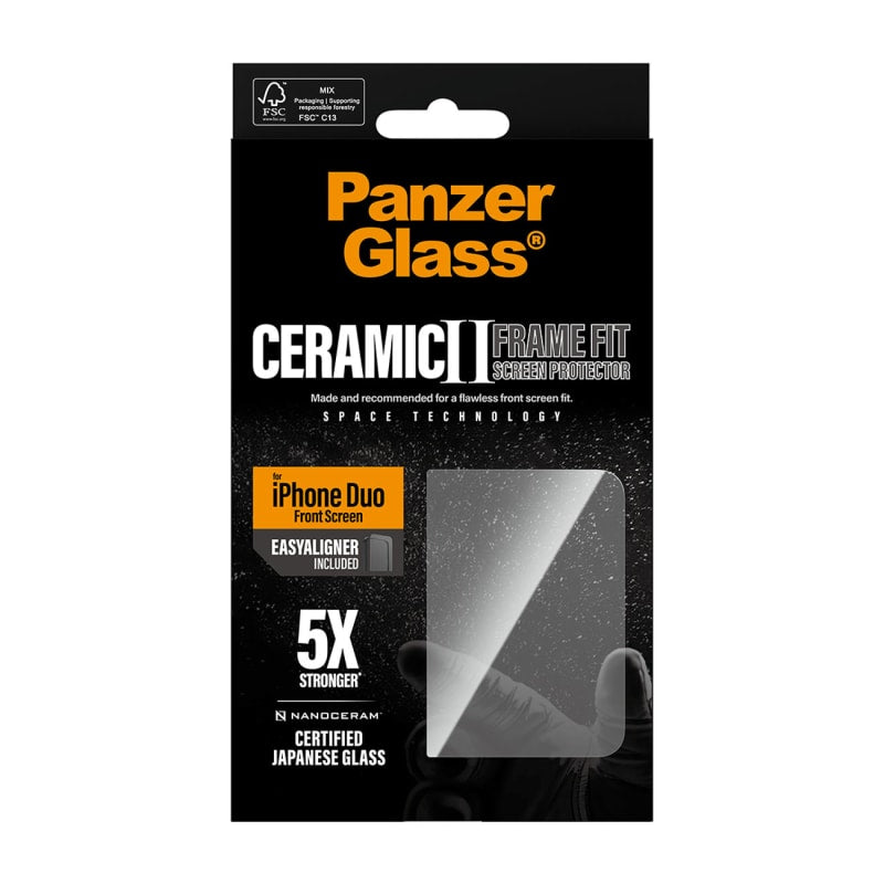 PanzerGlass Ceramic Screen Protector for iPhone Duo - Clear
