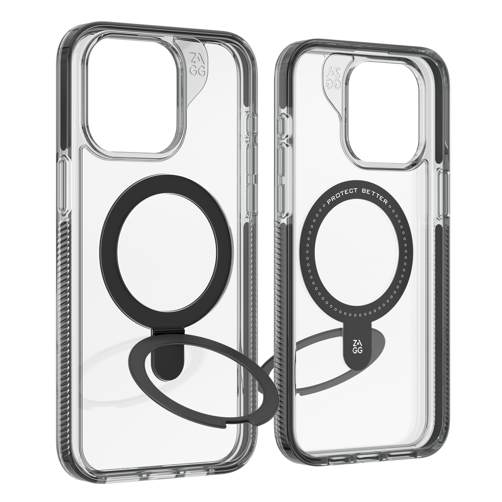 Santa Cruz Snap Case Ring Stand | iPhone 15 - Clear/Black