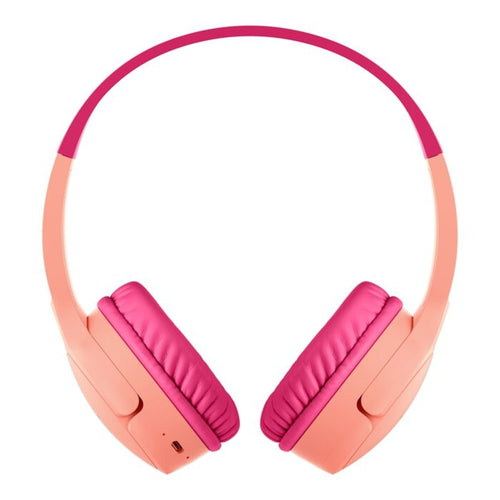 Belkin SoundForm Mini Wireless On-Ear Headphones for Kids - Pink