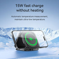 Thumbnail for Hoco CQ11 15W 3 in 1 Folding Magnetic Wireless Fast Charger - Black