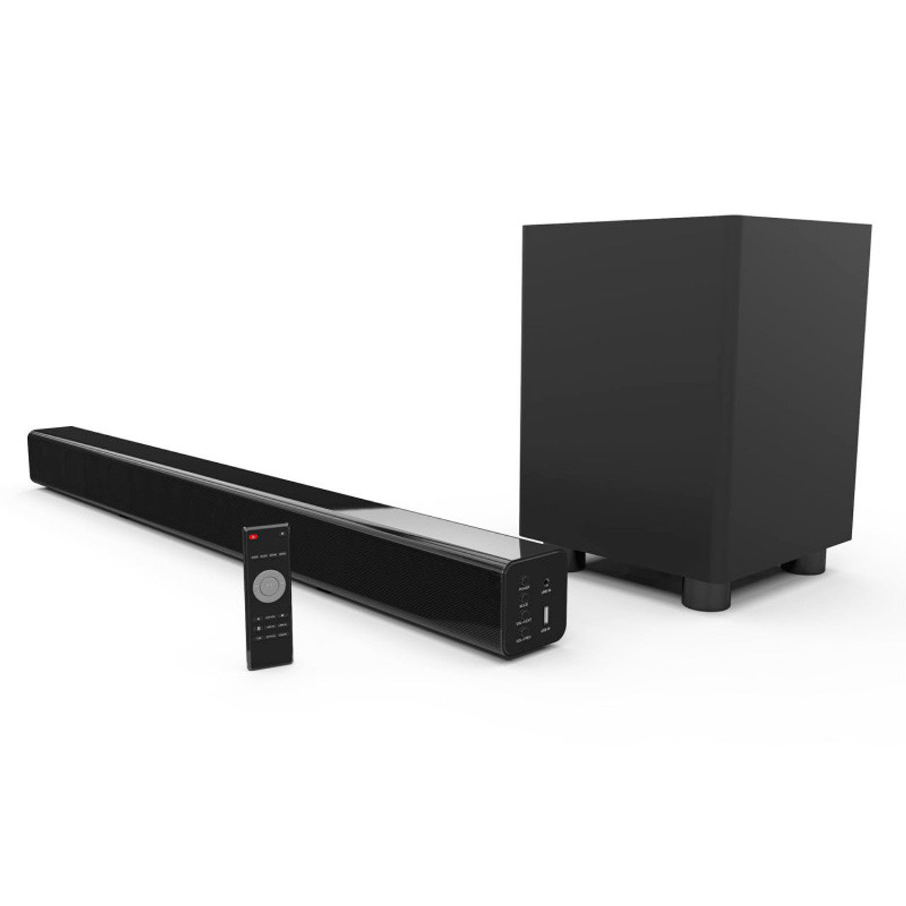 Laser Optical Soundbar with Wireless Subwoofer