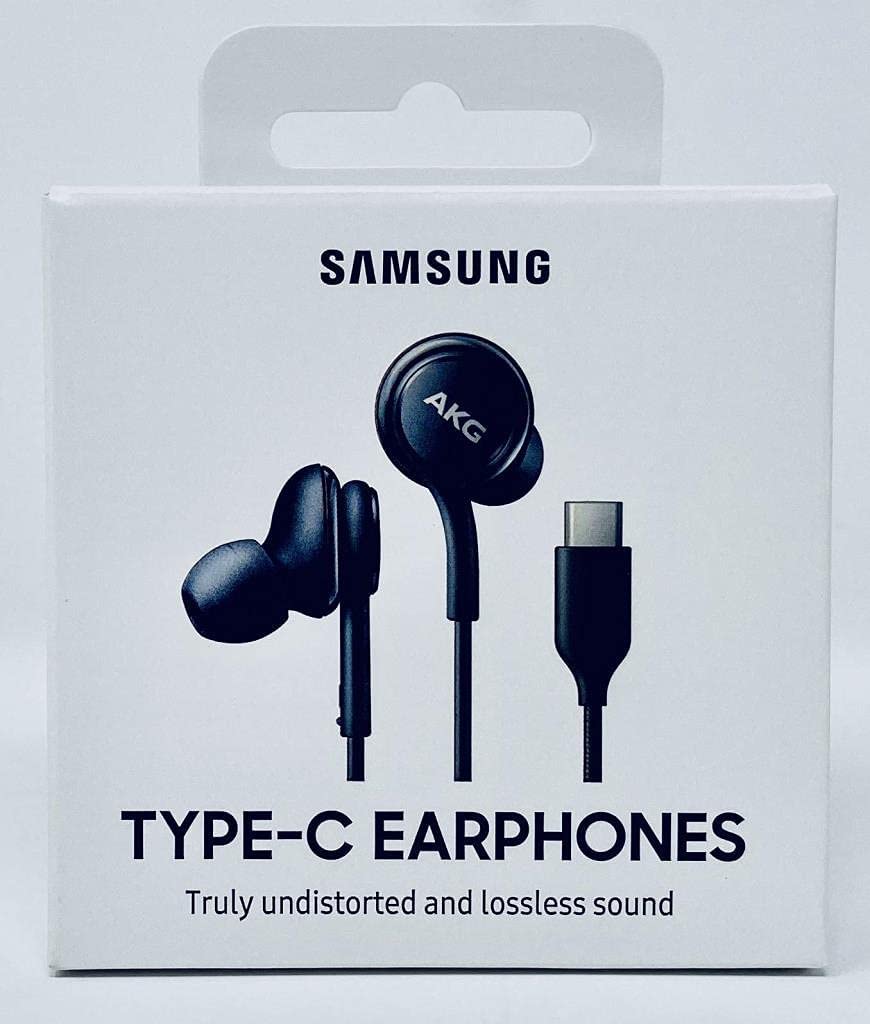 Original Retail SAMSUNG USB C +3.5mm AKG Earphones S21 S22 S23 Ultra Earbuds AU