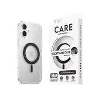 Thumbnail for PanzerGlass CARE MagaSafe & KickStand Compatible Case for Apple iPhone 16 Plus - Black