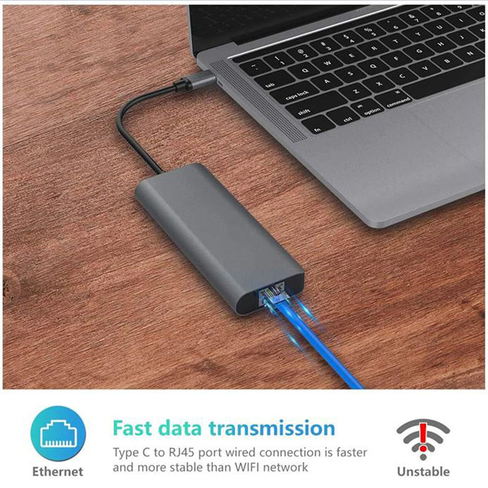 Astrotek USB-C Dock 6-in-1 Multiport Hub/Docking Station