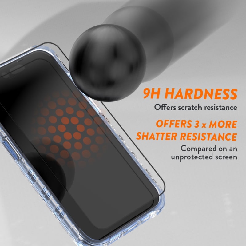 EFM Impact Glass Screen Armour For iPhone 15 - Clear