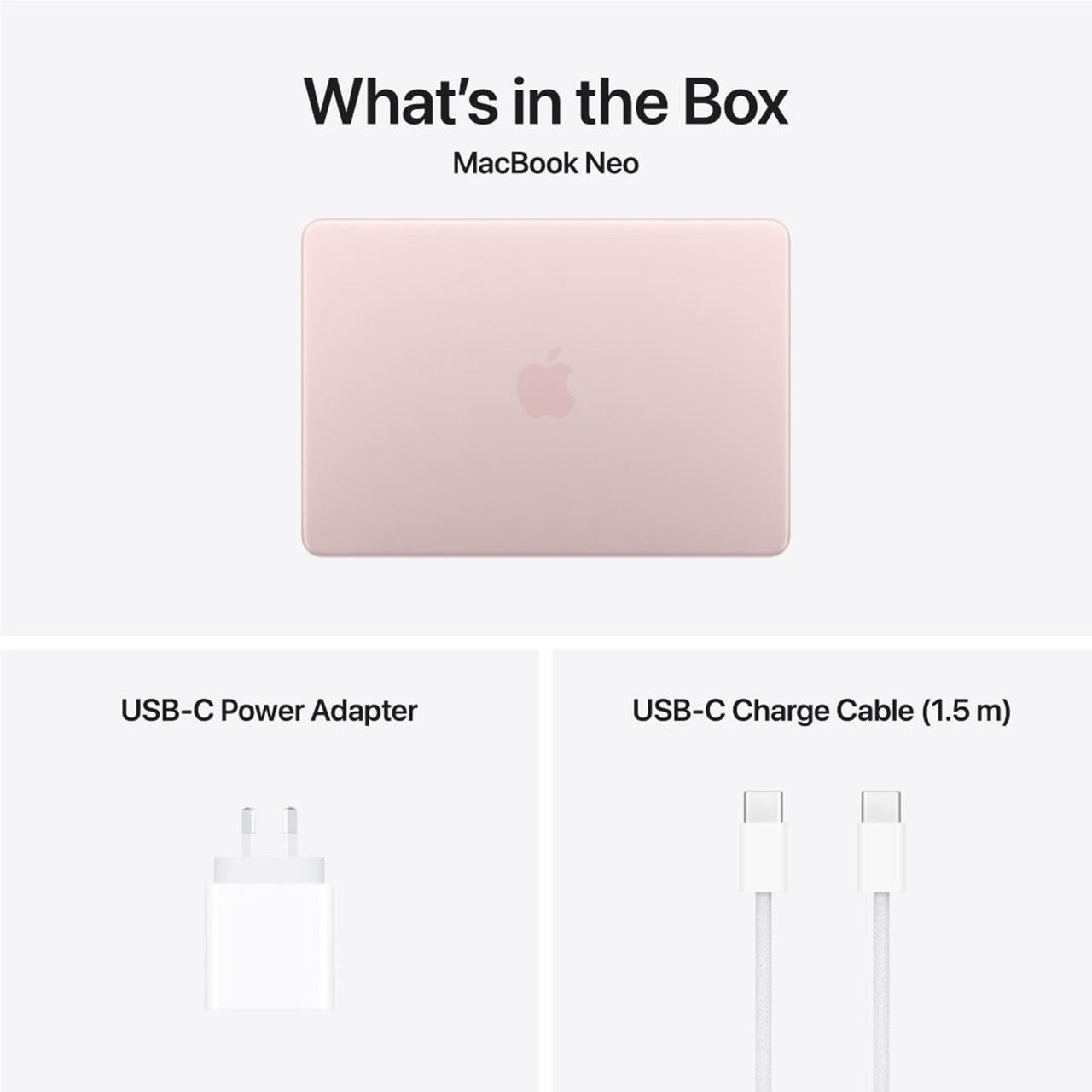 Apple MacBook Neo 13-inch with A18 Pro Chip, 512GB/8GB, Touch ID - Blush