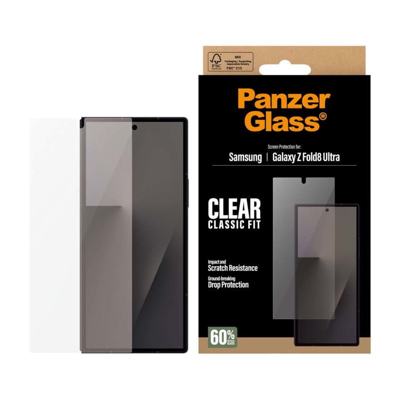 PanzerGlass Glass suits subscreen for Samsung Galaxy Z Fold8 Ultra - Clear