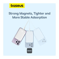 Thumbnail for Baseus 6000mAh Magnetic Mini Air 15W Wireless Power Bank With PD 20W Type-C Port - White