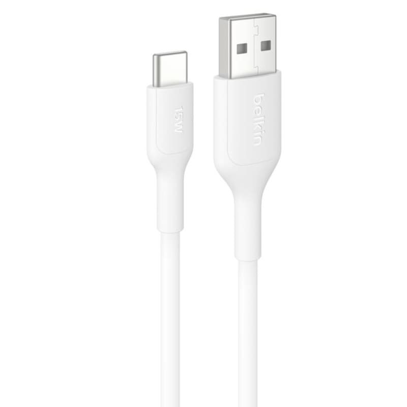Belkin BoostCharge USB-A to USB-C Cable 15W 1M - White