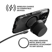 Thumbnail for EFM Cloudbreak Mag Pro Bluetooth Speaker with MagSafe Compatibility and 10W Wireless Charging - Charcoal