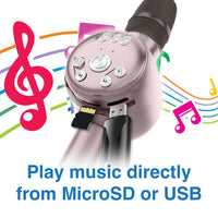 Thumbnail for Laser LED Wireless Karaoke Microphone- Rose Gold