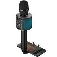 Thumbnail for Laser Wireless Karaoke Microphone with LED Lights - Black