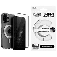 Thumbnail for PanzerGlass Care 3-in-1 Ceramic Bundle for iPhone 16 - Clear