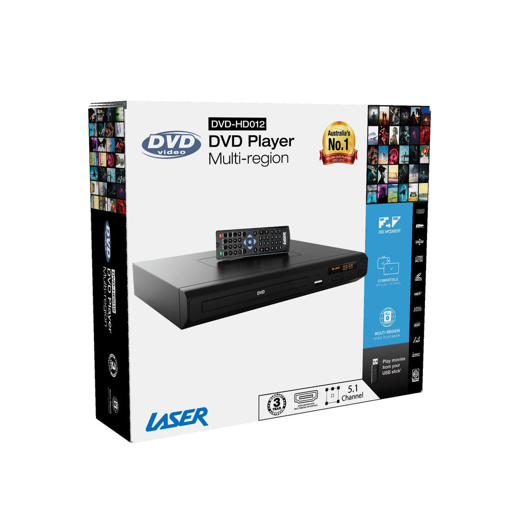 Laser Multi-Region DVD Player with HDMI & USB